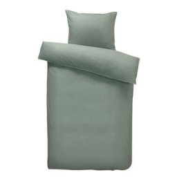 Comfort dekbedovertrek Jorrit effen - groen - 140x200/220 cm - Leen Bakker