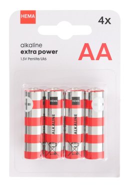 HEMA AA Alkaline Extra Power Batterijen - 4 Stuks