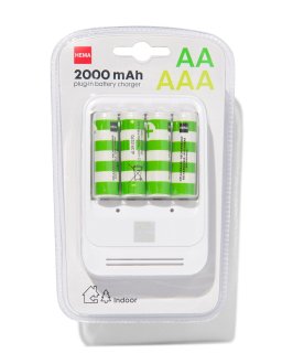HEMA Batterijlader Inclusief 4 AA Batterijen