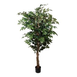 Kopu® Kunstplant Ficus Benjamina 150 cm in zwarte pot - 1764 bladeren